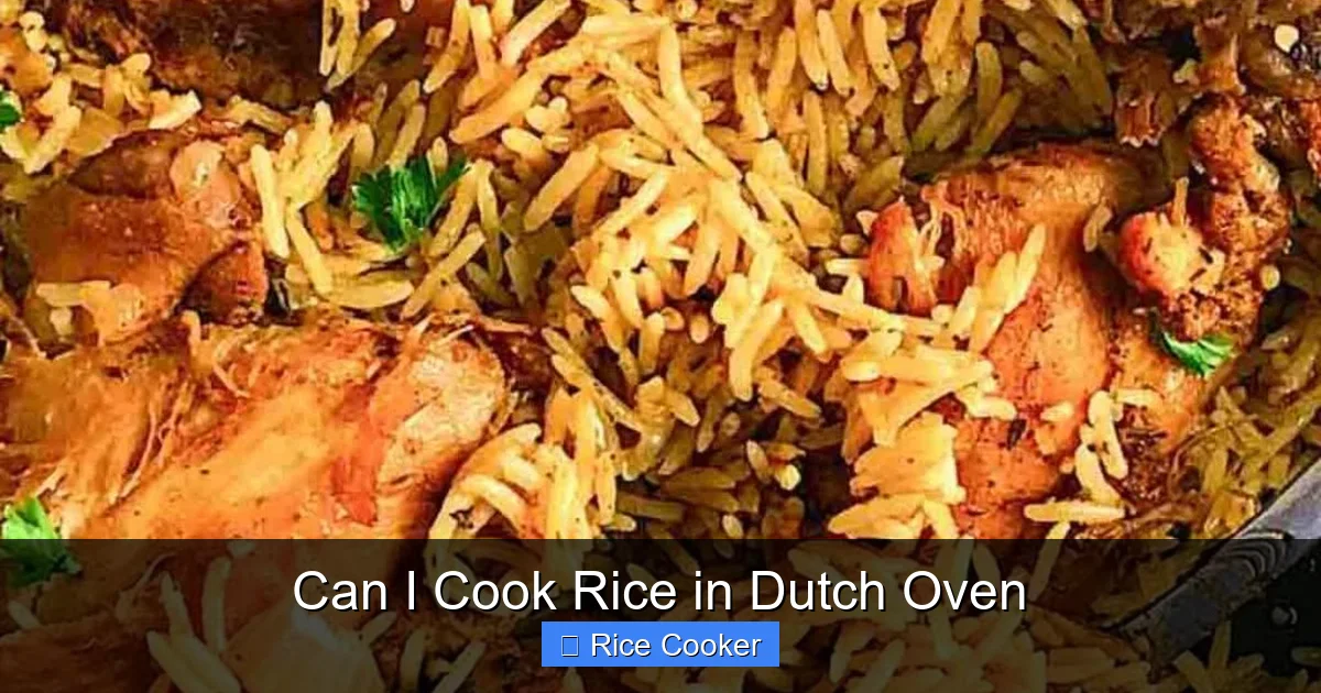 Can I Cook Rice in Dutch Oven