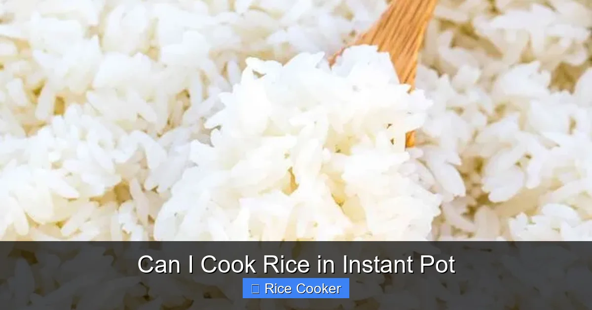 Can I Cook Rice in Instant Pot
