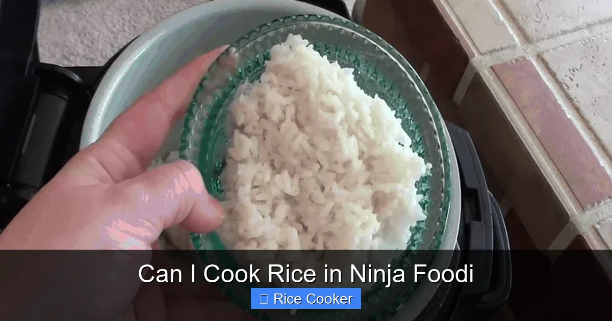 Can I Cook Rice in Ninja Foodi