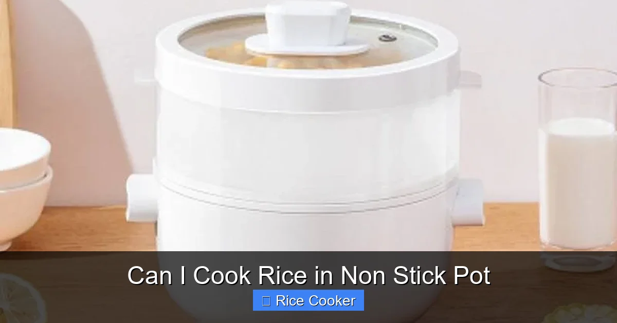 Can I Cook Rice in Non Stick Pot