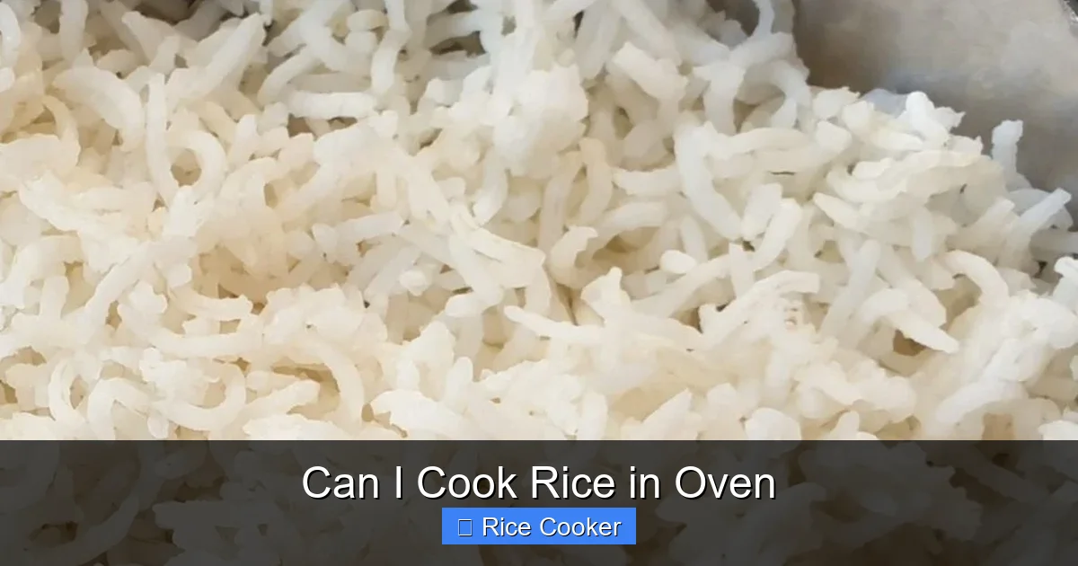 Can I Cook Rice in Oven