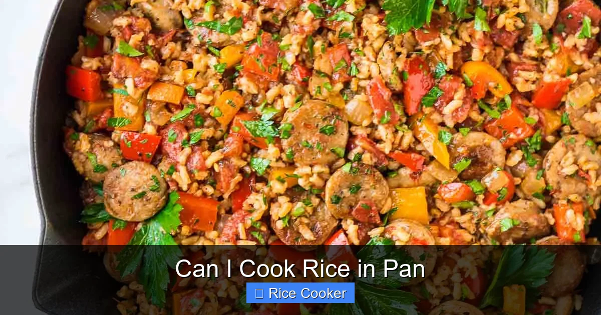 Can I Cook Rice in Pan