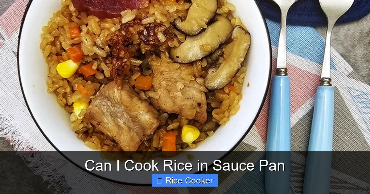 Can I Cook Rice in Sauce Pan
