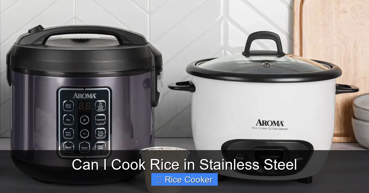 Can I Cook Rice in Stainless Steel