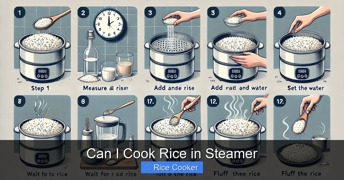 Can I Cook Rice in Steamer