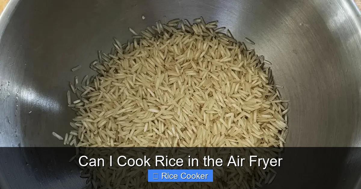 Can I Cook Rice in the Air Fryer