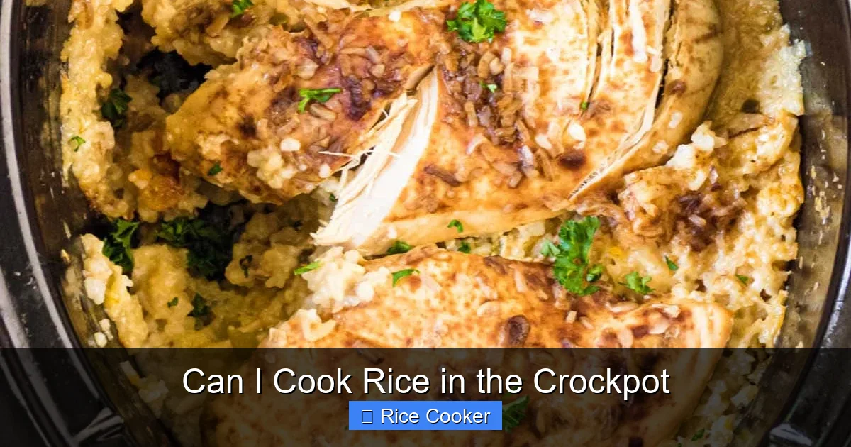 Can I Cook Rice in the Crockpot