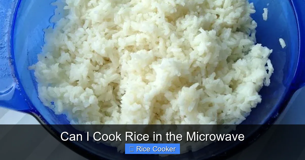 Can I Cook Rice in the Microwave