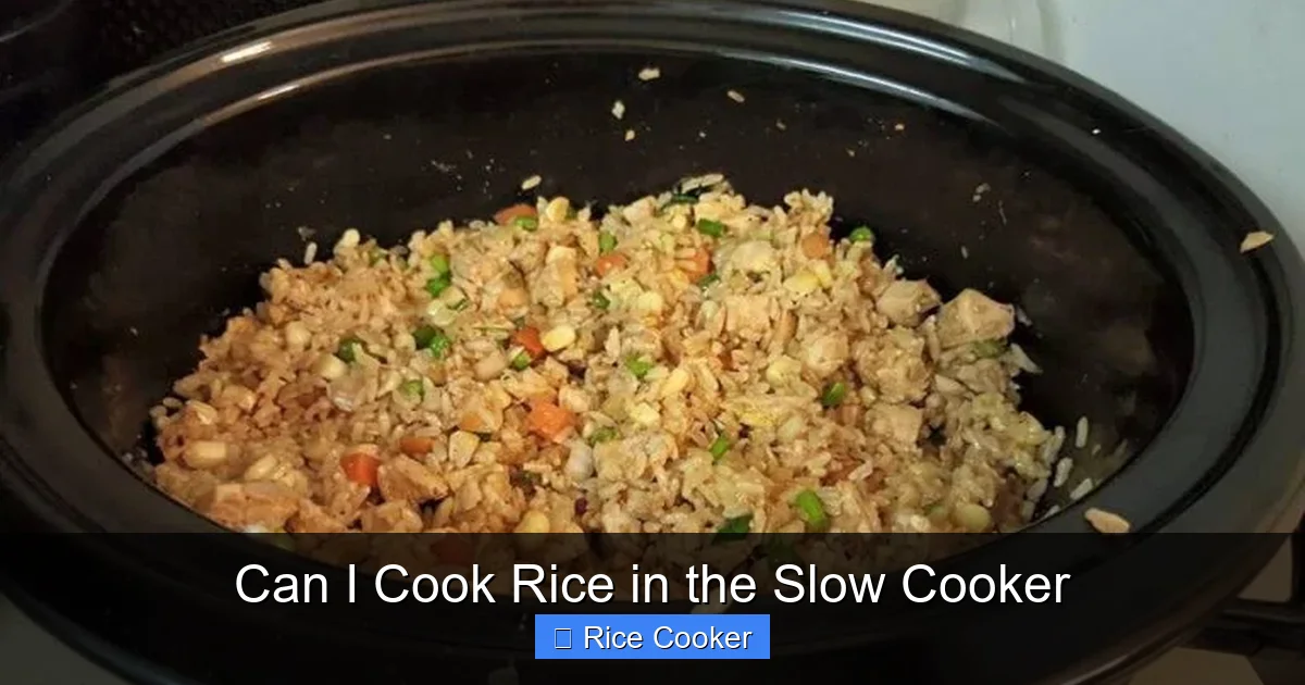 Can I Cook Rice in the Slow Cooker
