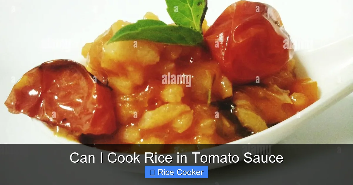 Can I Cook Rice in Tomato Sauce