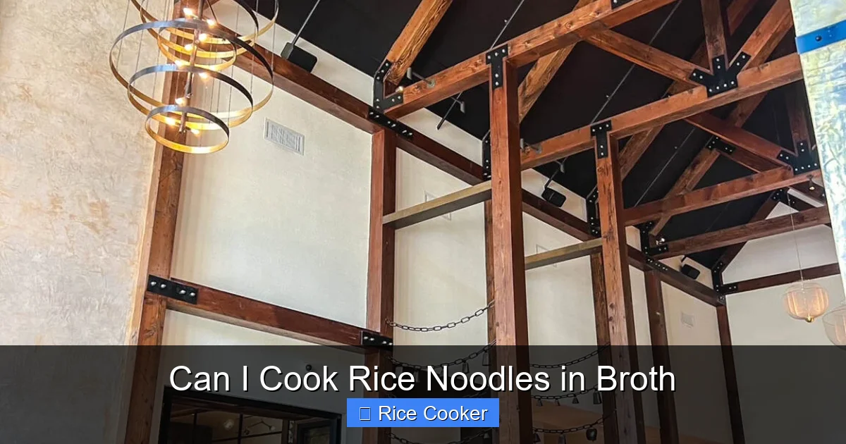 Can I Cook Rice Noodles in Broth