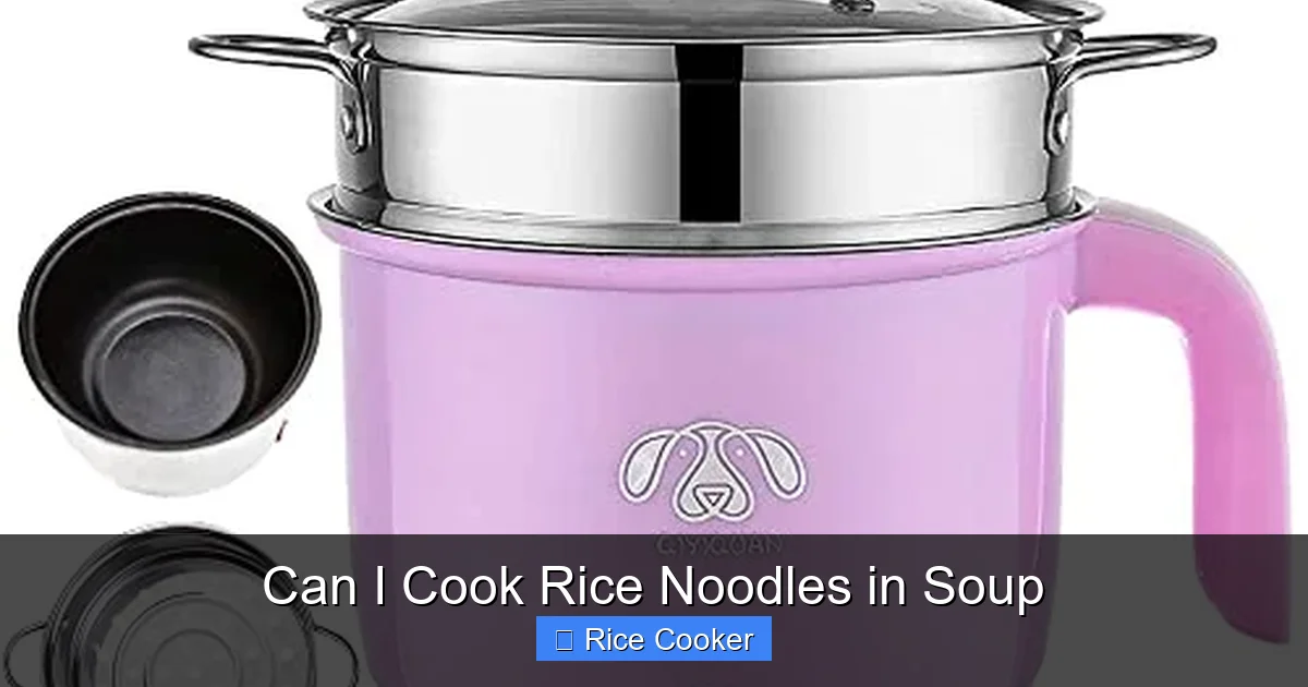 Can I Cook Rice Noodles in Soup