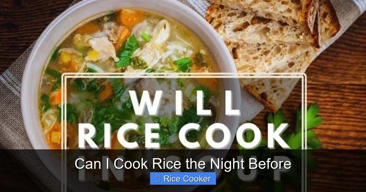 Can I Cook Rice the Night Before