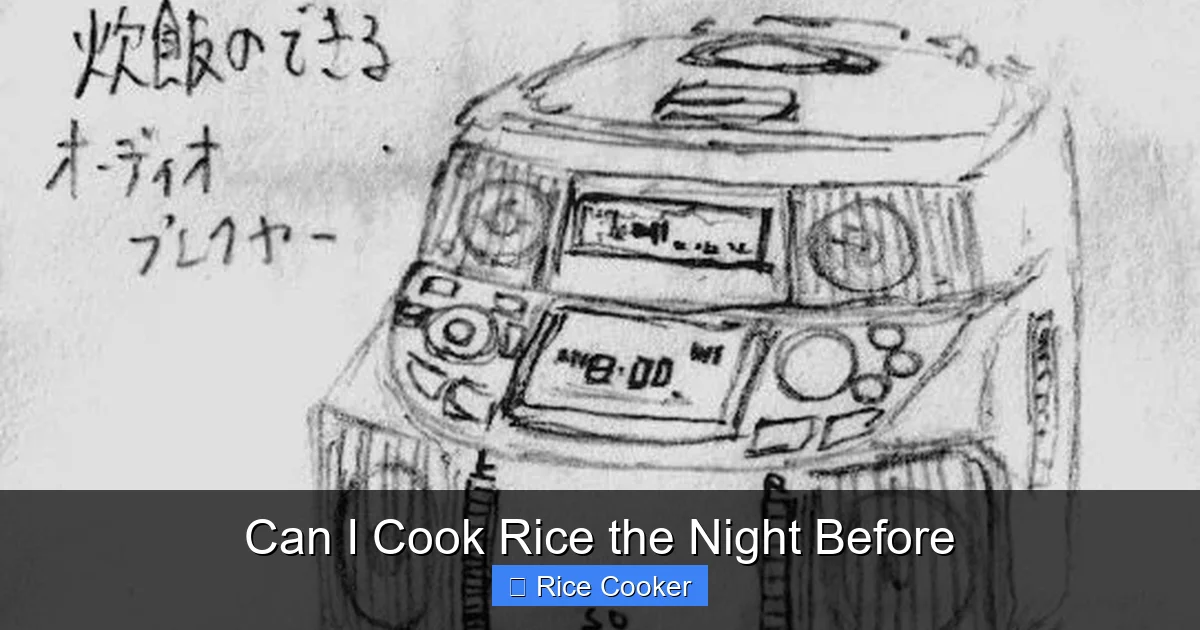 Can I Cook Rice the Night Before