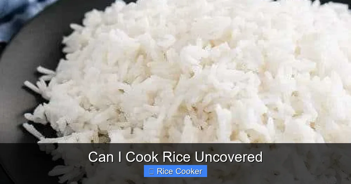 Can I Cook Rice Uncovered