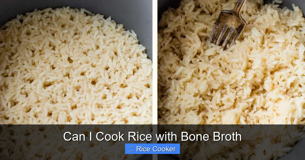Can I Cook Rice with Bone Broth