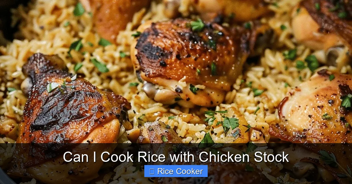 Can I Cook Rice with Chicken Stock