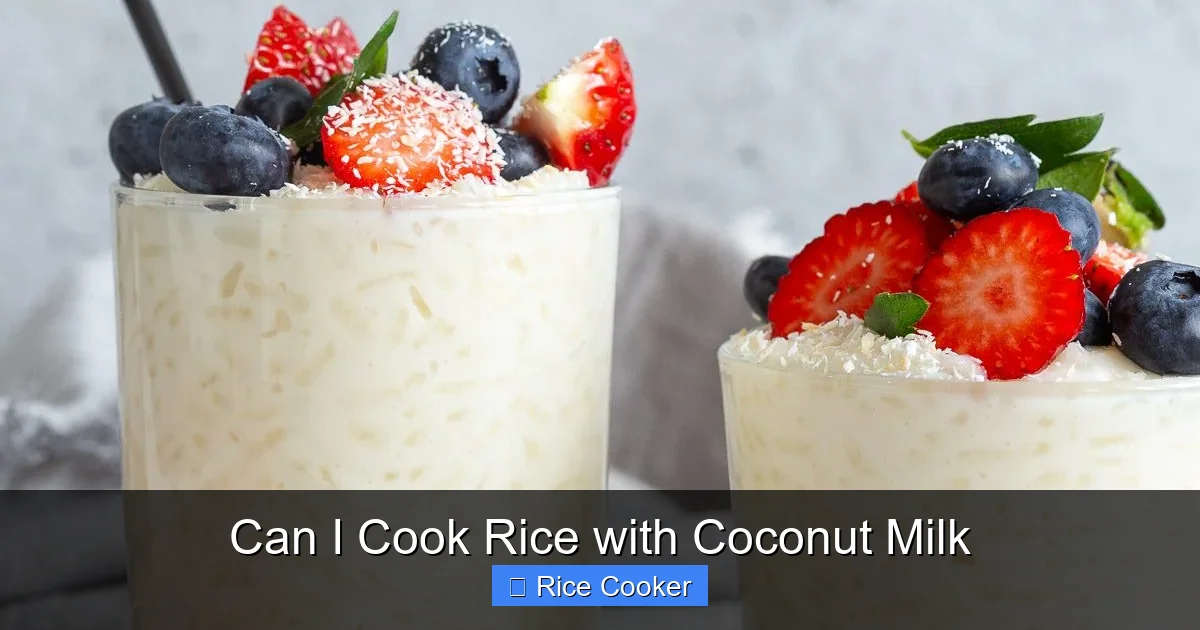 Can I Cook Rice with Coconut Milk
