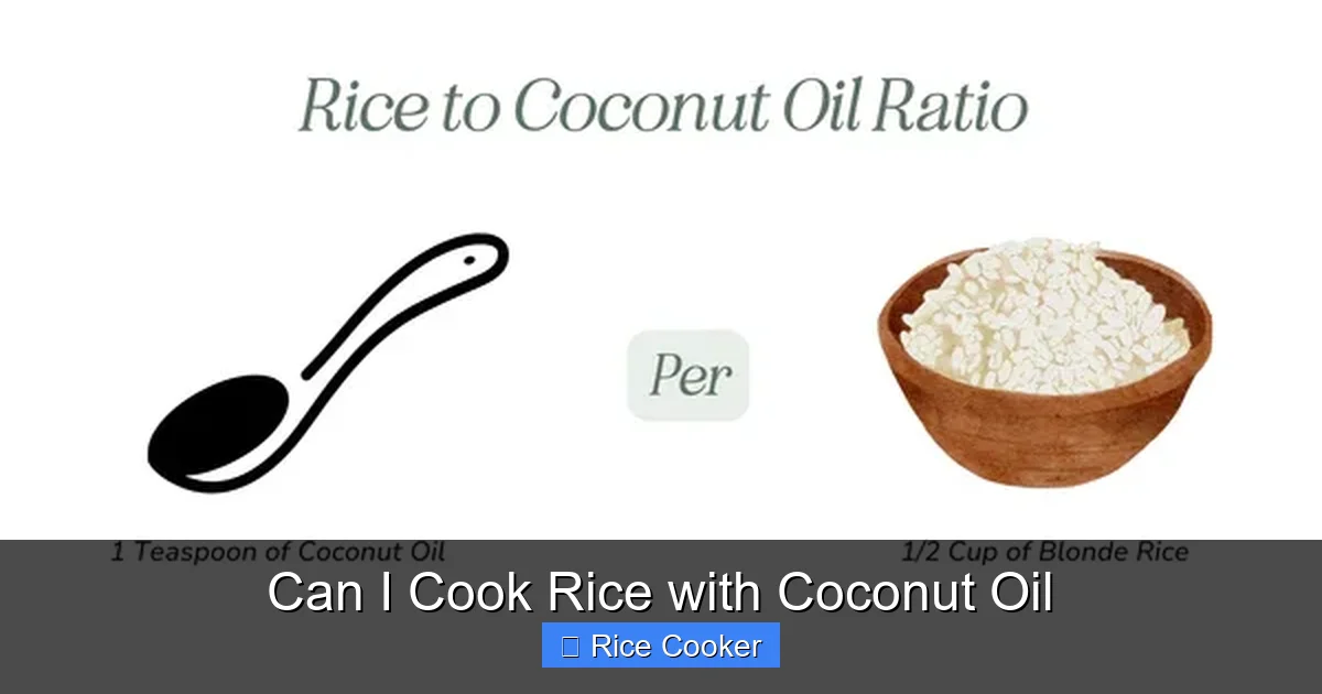 Can I Cook Rice with Coconut Oil
