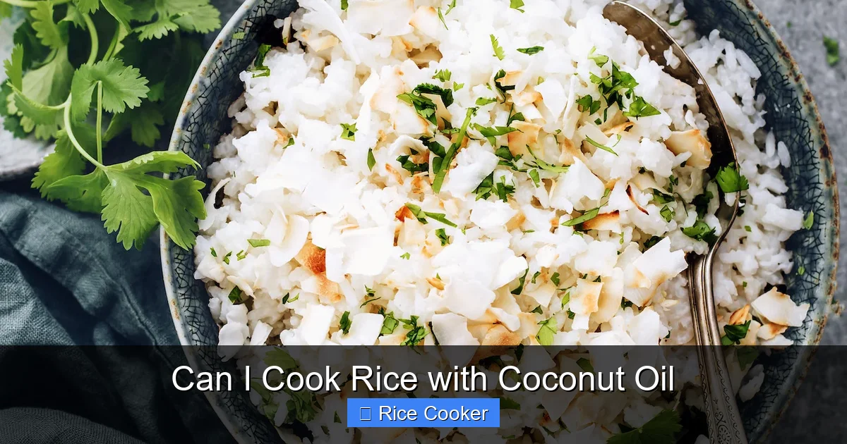 Can I Cook Rice with Coconut Oil