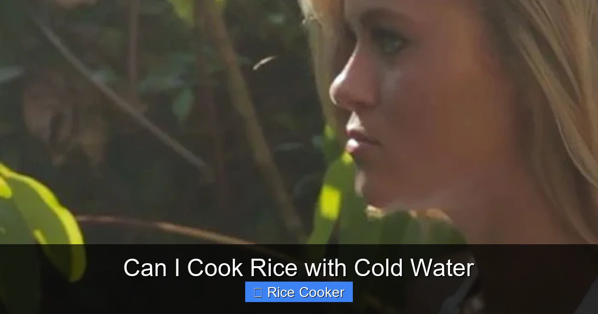 Can I Cook Rice with Cold Water