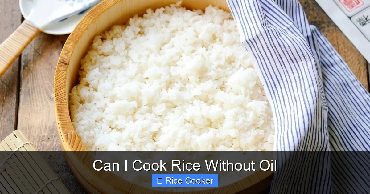 Can I Cook Rice Without Oil