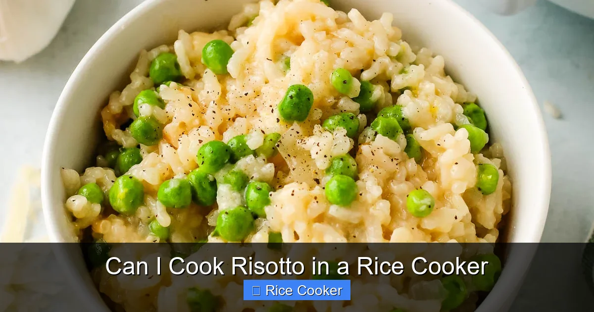 Can I Cook Risotto in a Rice Cooker