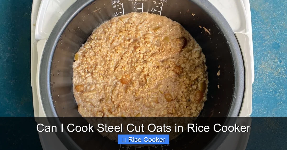 Can I Cook Steel Cut Oats in Rice Cooker