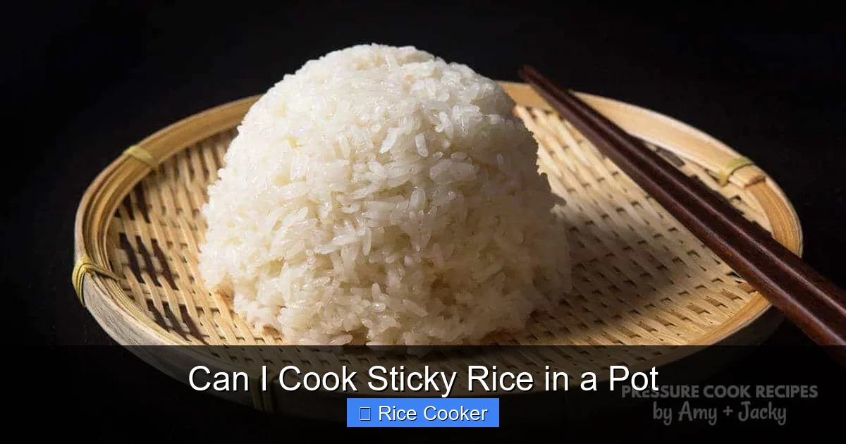 Can I Cook Sticky Rice in a Pot