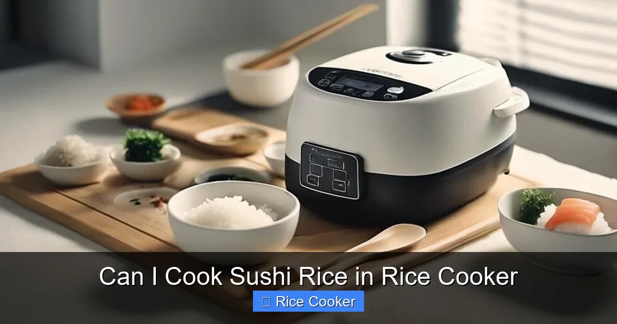 Can I Cook Sushi Rice in Rice Cooker