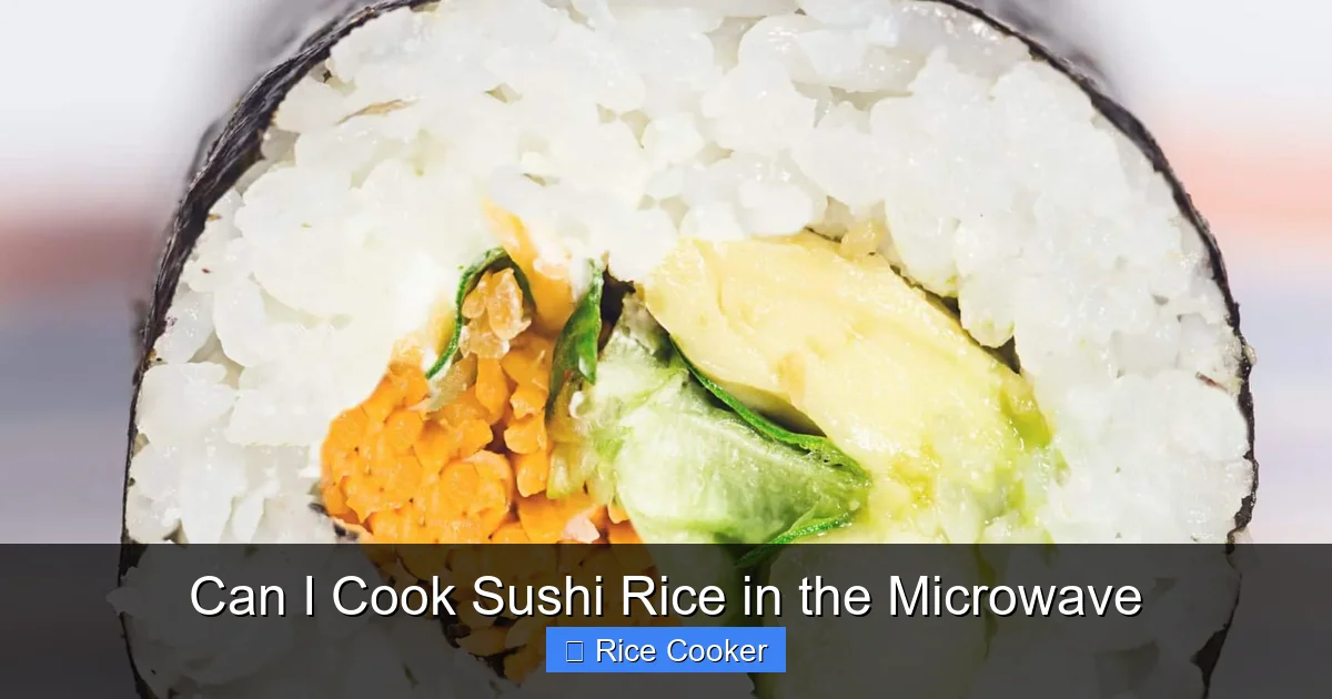 Can I Cook Sushi Rice in the Microwave