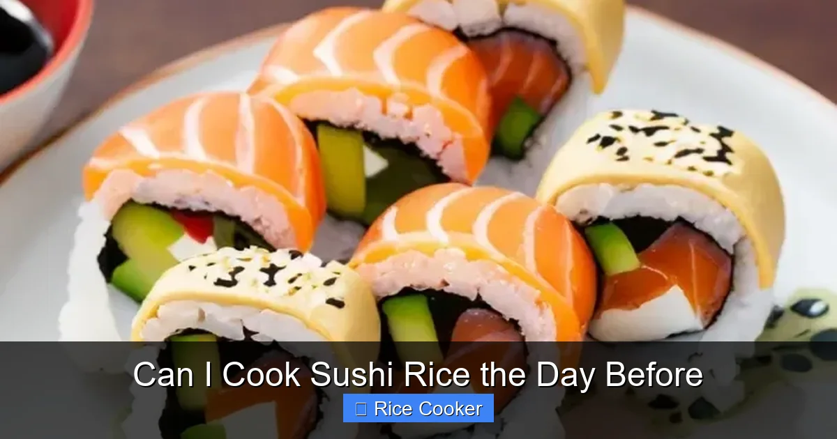 Can I Cook Sushi Rice the Day Before