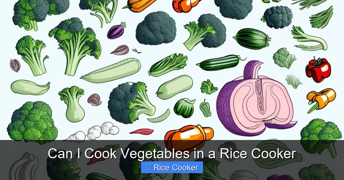 Can I Cook Vegetables in a Rice Cooker