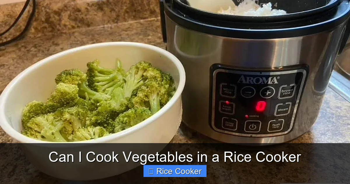 Can I Cook Vegetables in a Rice Cooker