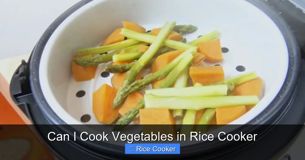 Can I Cook Vegetables in Rice Cooker