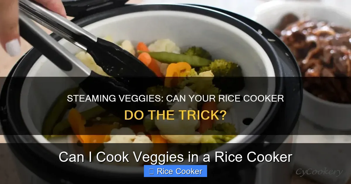 Can I Cook Veggies in a Rice Cooker