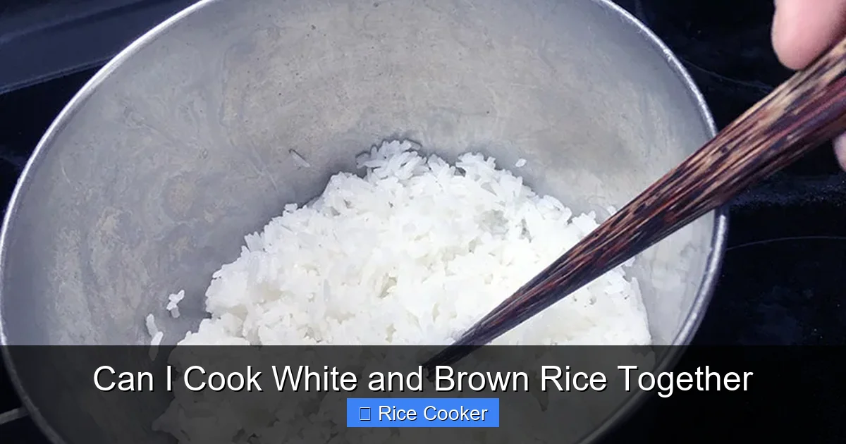 Can I Cook White and Brown Rice Together