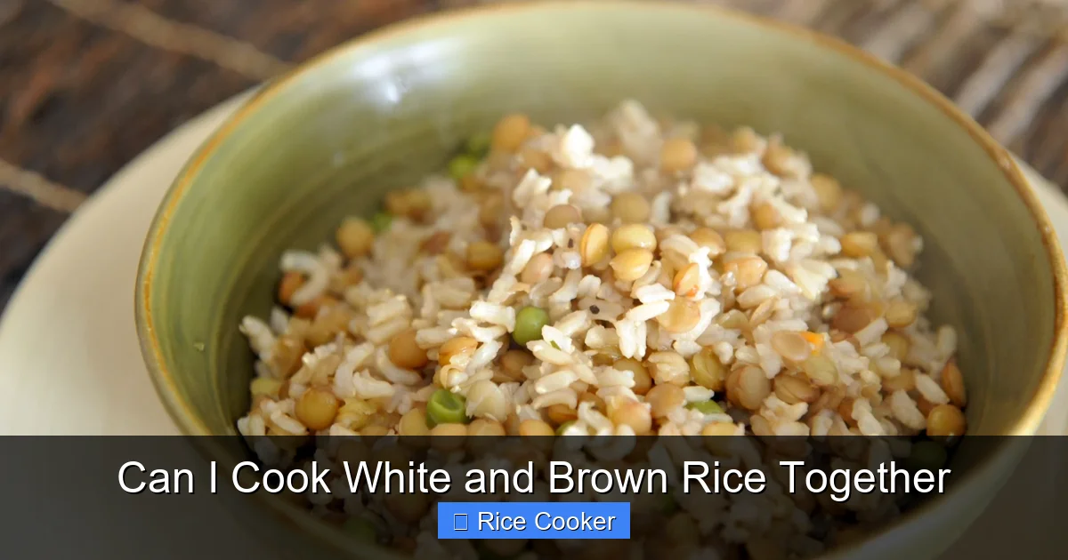 Can I Cook White and Brown Rice Together