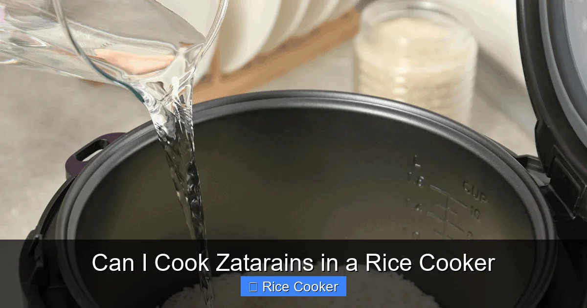 Can I Cook Zatarains in a Rice Cooker