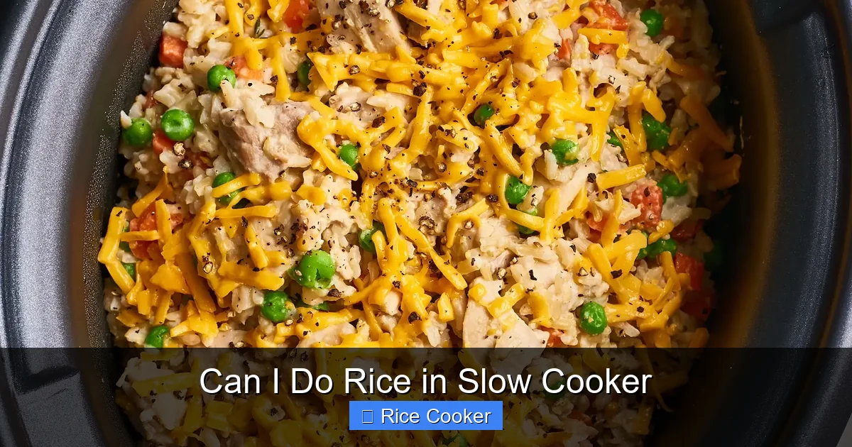 Can I Do Rice in Slow Cooker