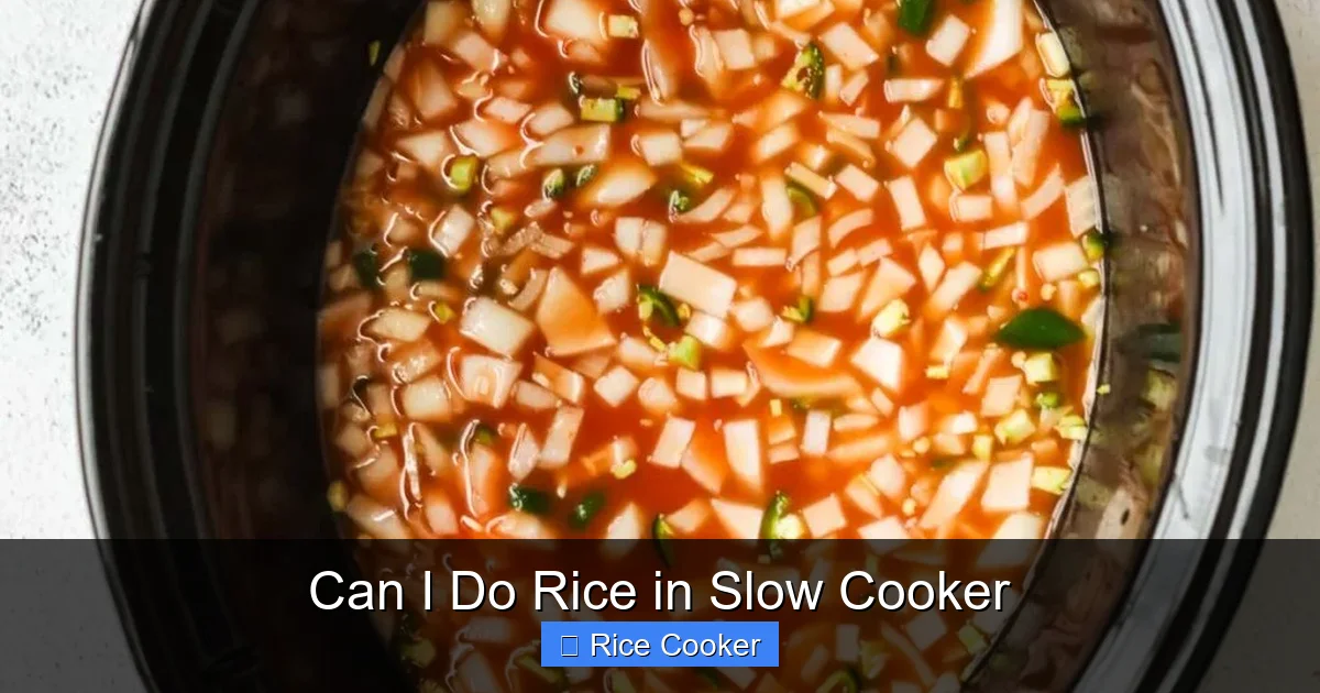 Can I Do Rice in Slow Cooker