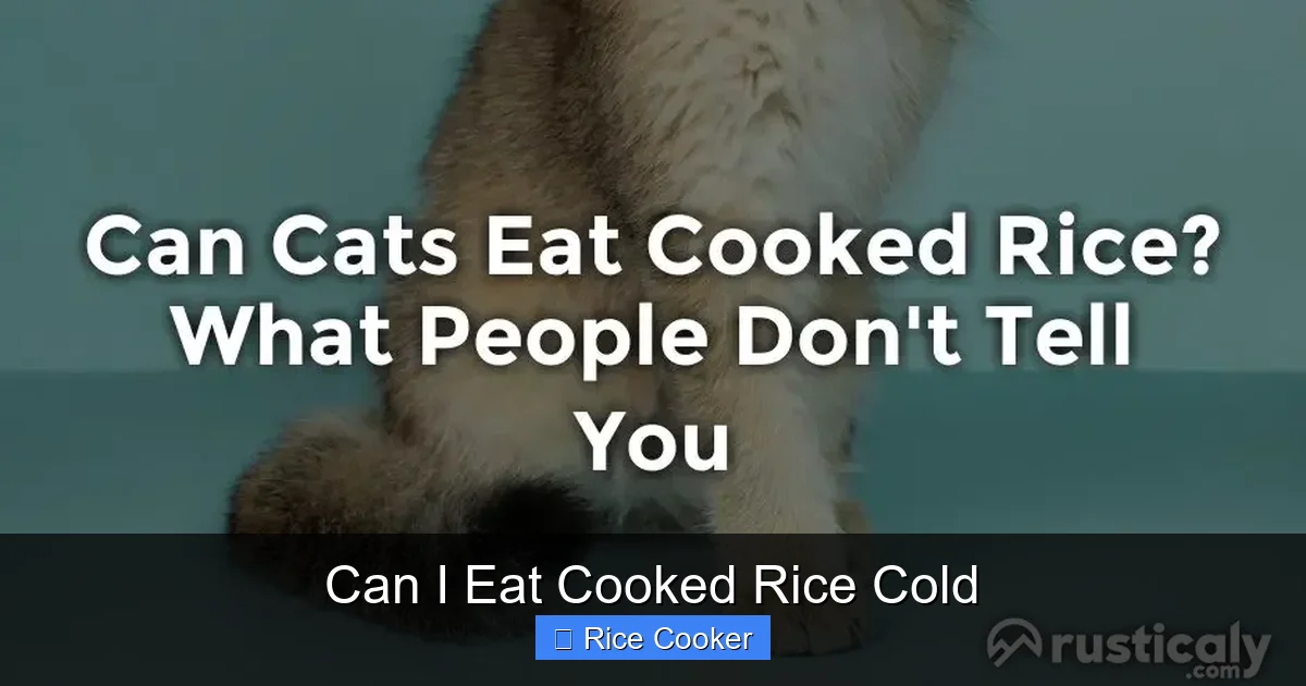 Can I Eat Cooked Rice Cold