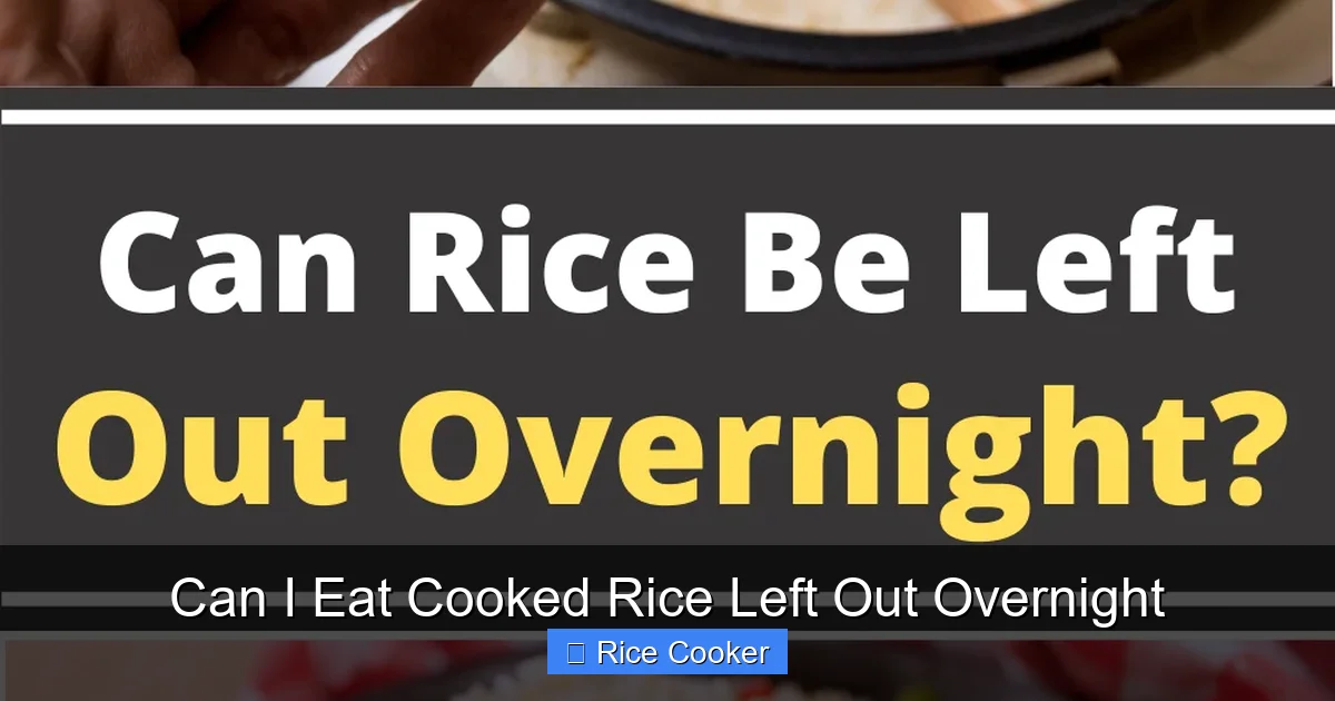 Can I Eat Cooked Rice Left Out Overnight