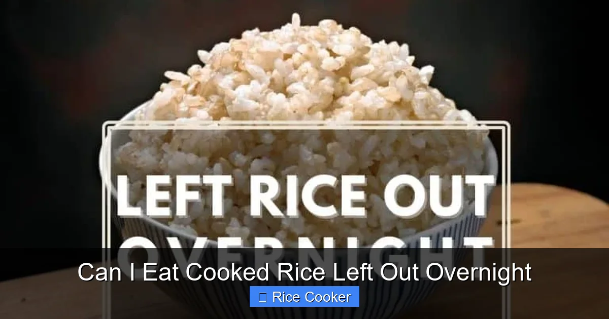 Can I Eat Cooked Rice Left Out Overnight