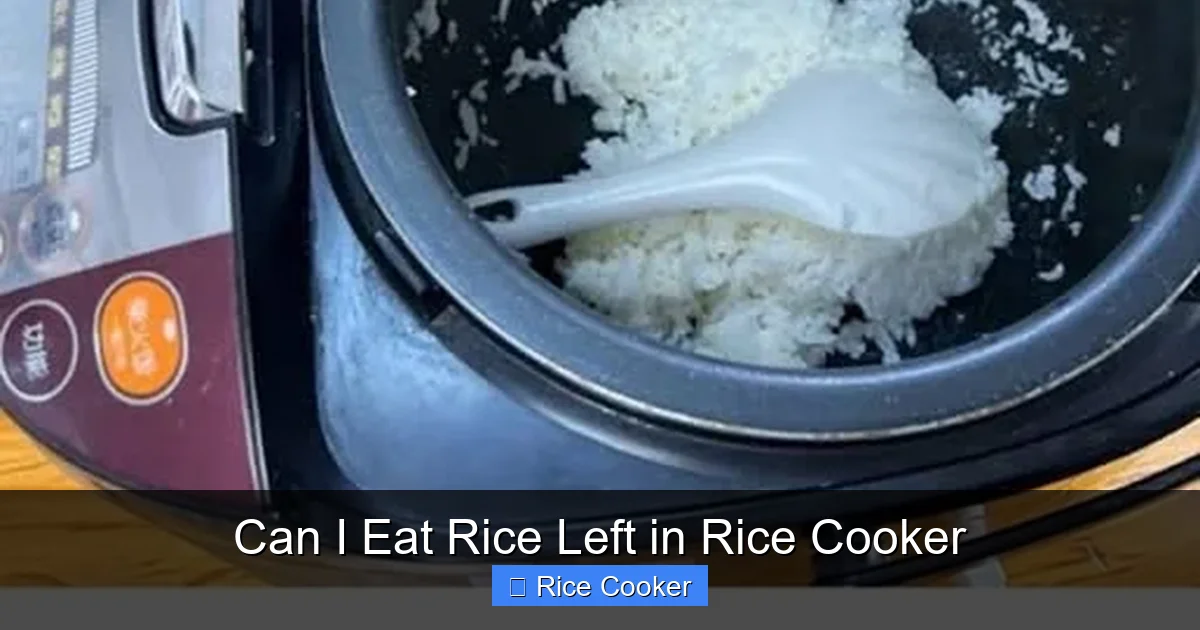 Can I Eat Rice Left in Rice Cooker