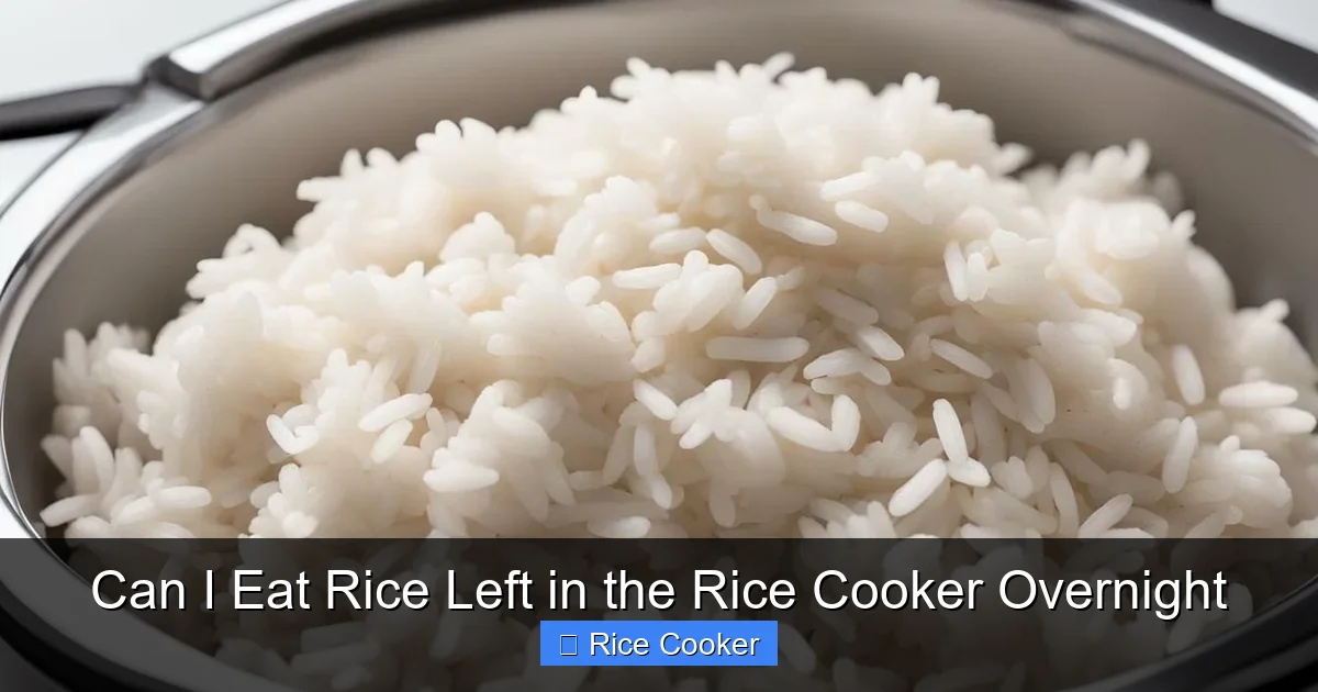 Can I Eat Rice Left in the Rice Cooker Overnight