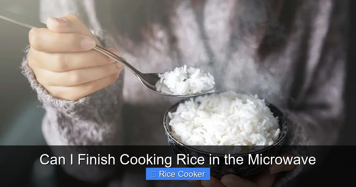 Can I Finish Cooking Rice in the Microwave
