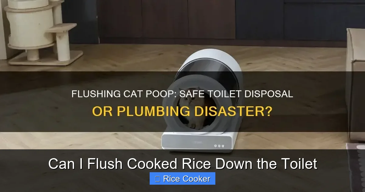 Can I Flush Cooked Rice Down the Toilet
