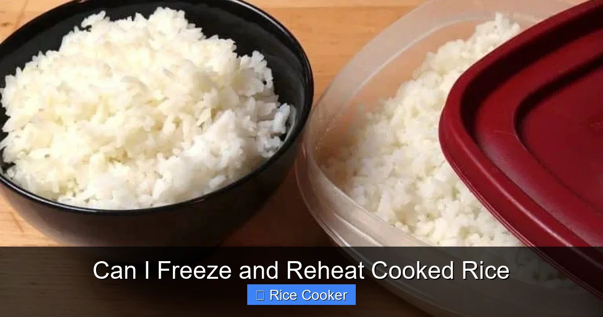 Can I Freeze and Reheat Cooked Rice