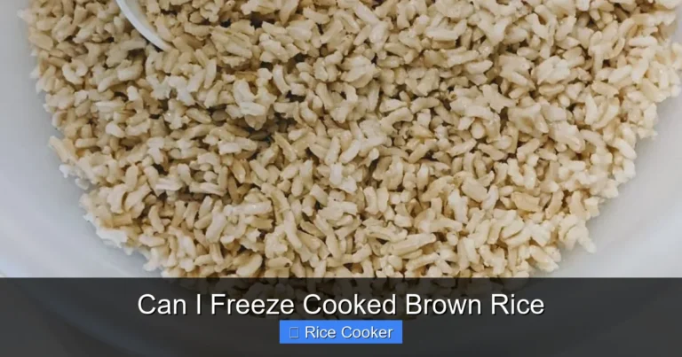Can I Freeze Cooked Brown Rice